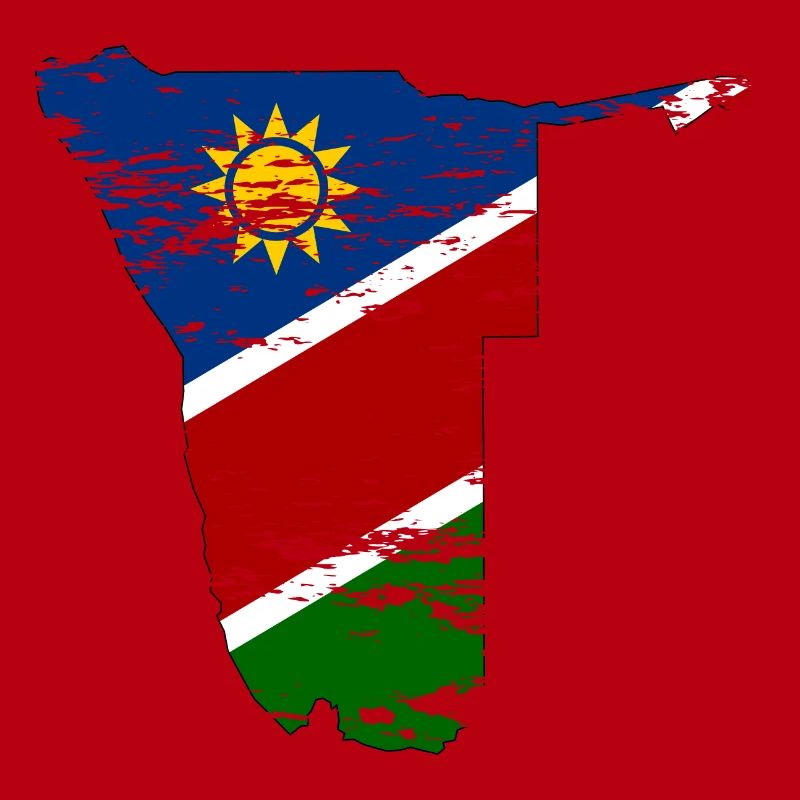 Namibia map used