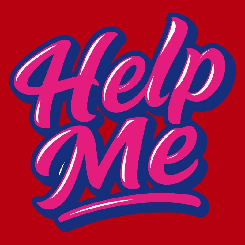 Help Me Neon Script