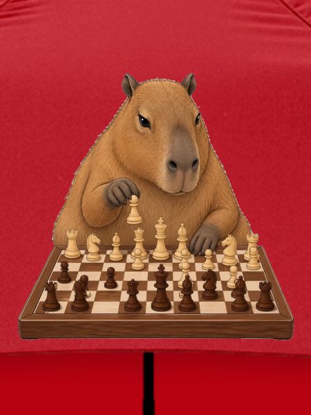 Capybara spielt Schach
