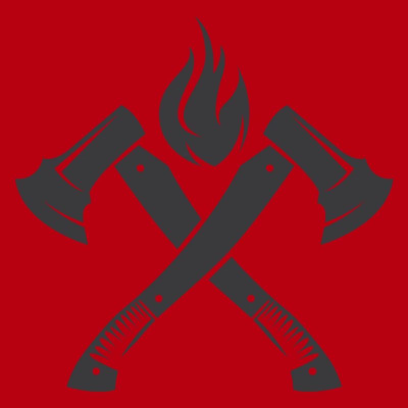Axe Fire Fire Brigade Flame Symbol Operation Icon