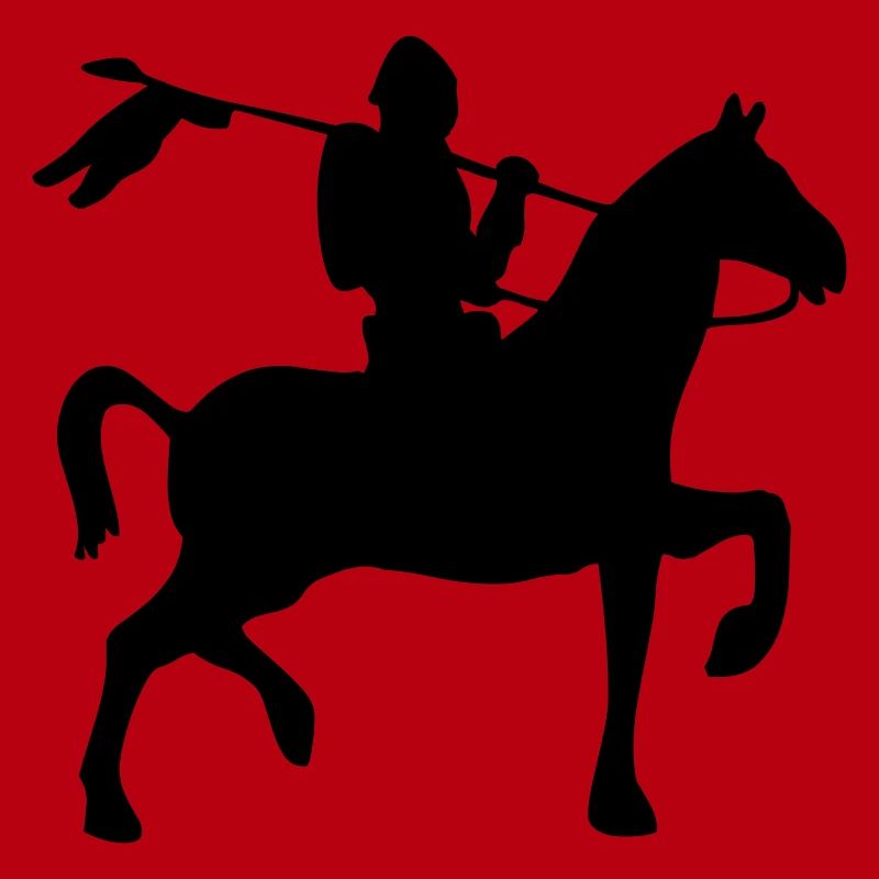 Ritter Pferd Silhouette