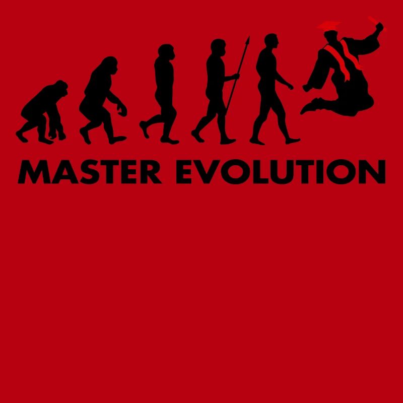 Master evolution exam passed school graduation
