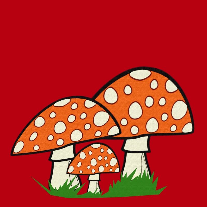 nature graphics, toadstools, great forest motifs