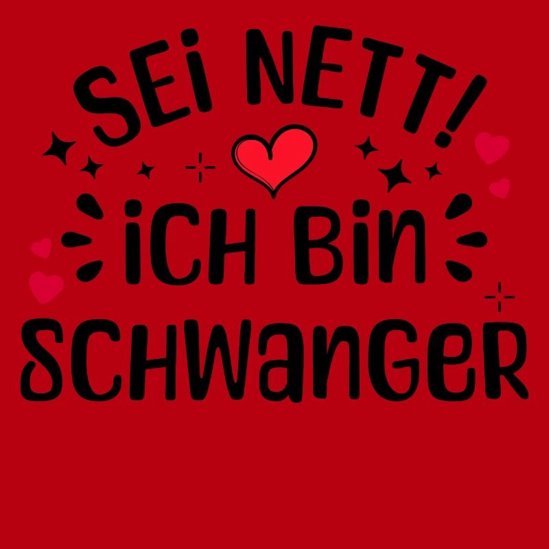 Schwangerschaft Mutter Schwanger Herz Statement