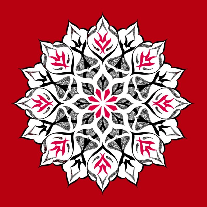 Dotwork mandala design