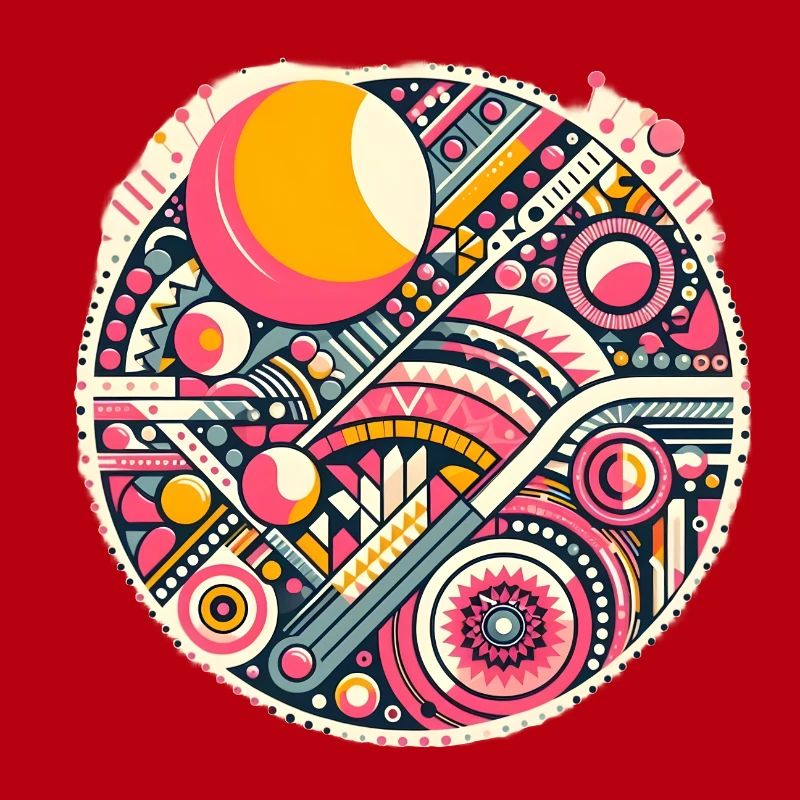 Neon Geometry — Orbit Bloom