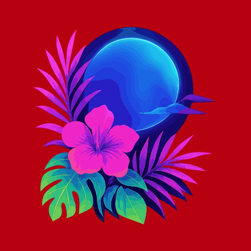 Neon Tropic Moon