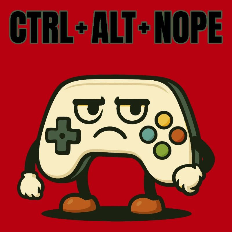 CTRL ALT NOPE Controller Meme