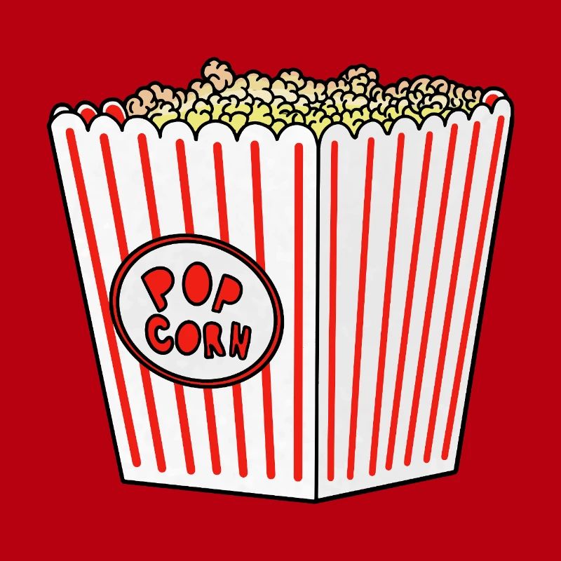 Popcorn Stripe Burst Eimer Retro