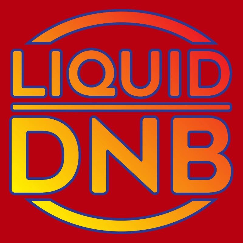 Flüssiges DNB-Neon-Logo