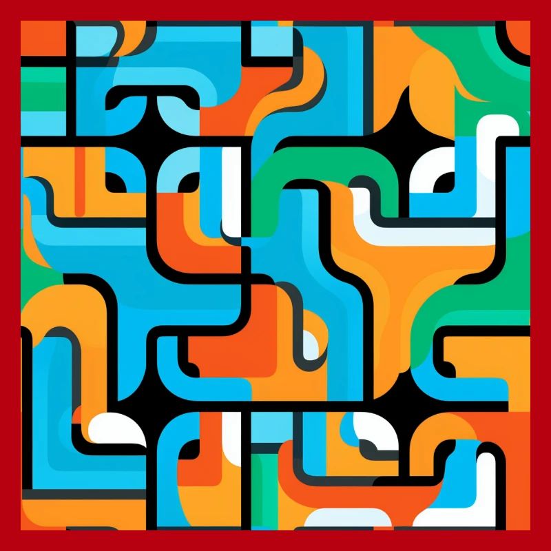 Colored Mesh Pattern Abstract