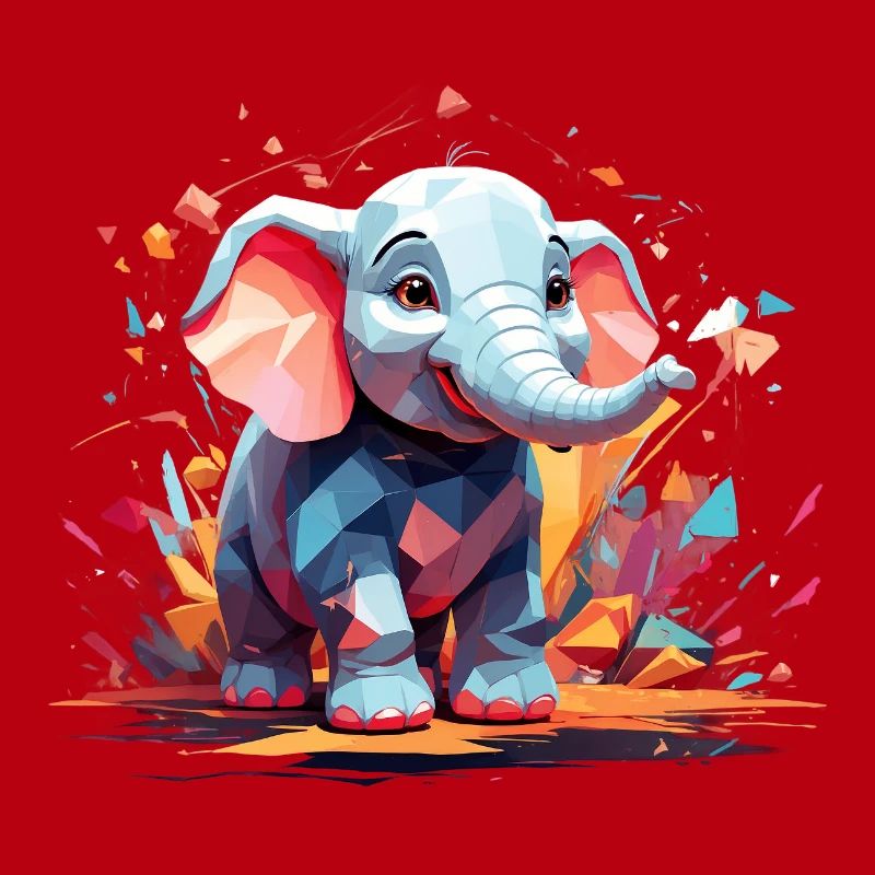 Explosion de couleur d’éléphant