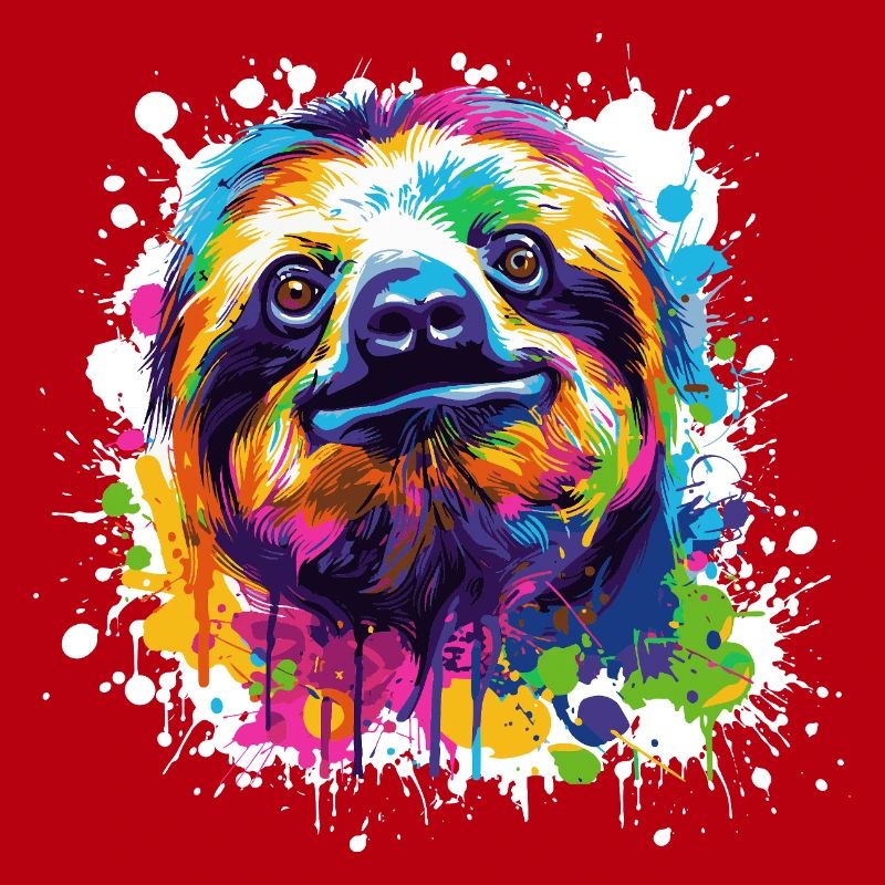 Color Explosion Sloth Sloth