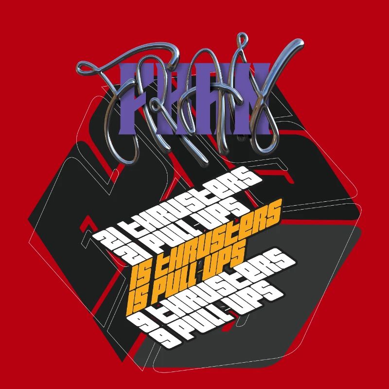 Fran Hero WOD Cross Training dark graphic version graphic