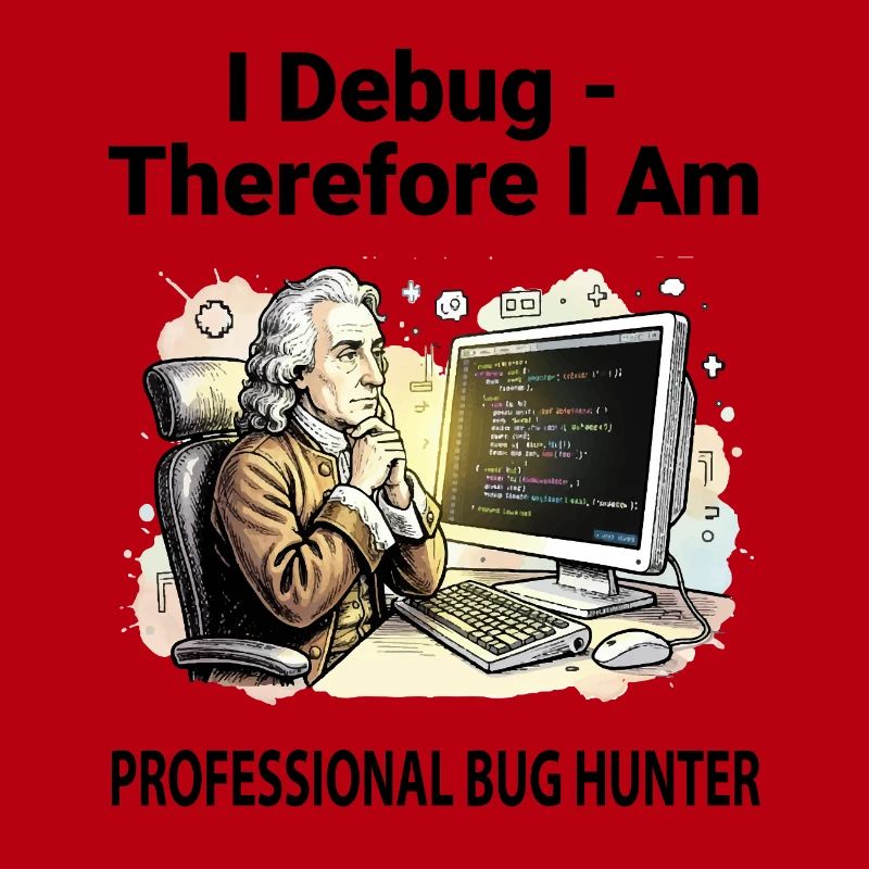 Retro Scholar at Coding Console - light background