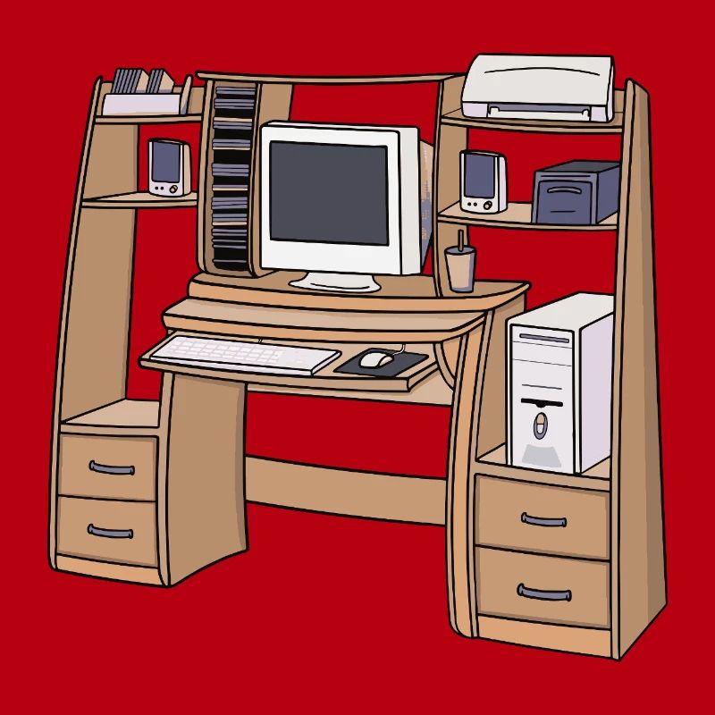 Retro Computer Desk Setup 90s 2000s Nostalgic