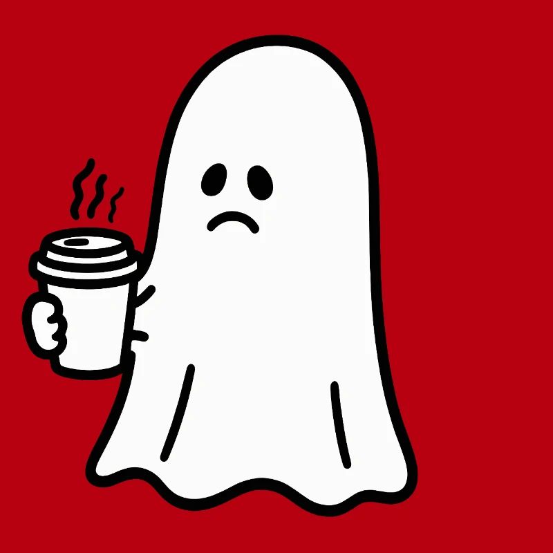 Geist Kaffee Halloween Süßes oder Saures