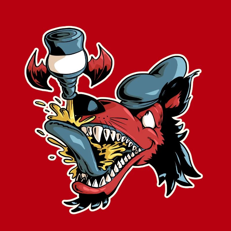 Wolf und fliegendes Bier