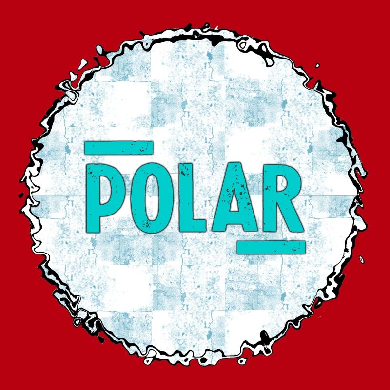 Polar Eisblau Logo Muster