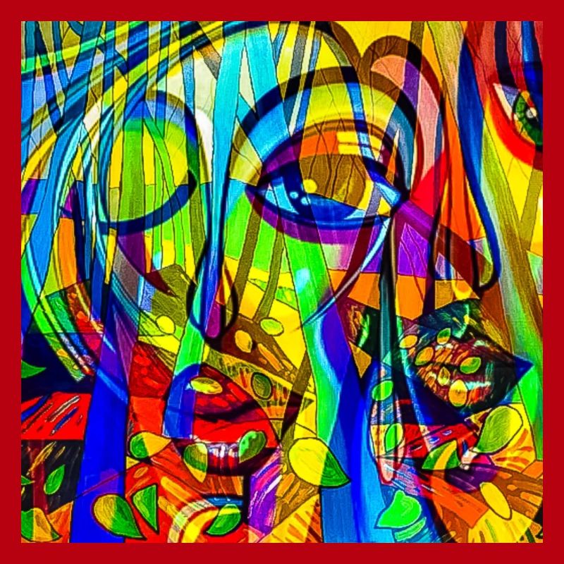 Color Pattern Face Abstract