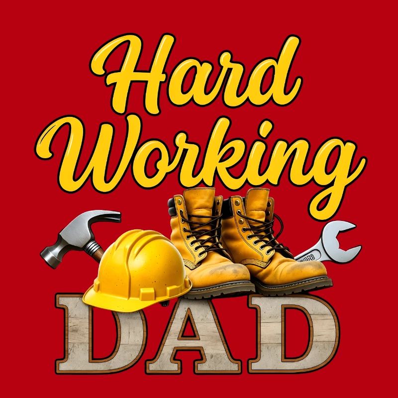 Hart arbeitender Vater Vatertagsgeschenk Handwerke