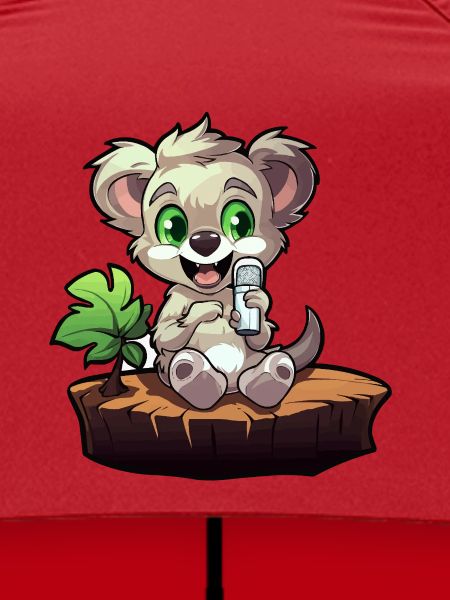 Kleiner Koala am Baumstumpf