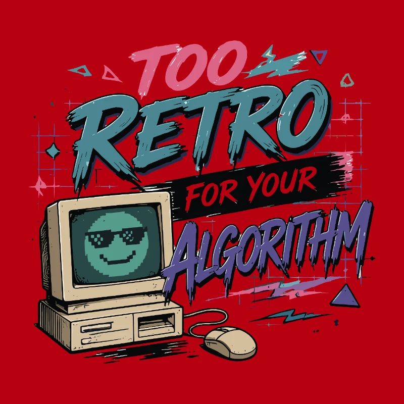 Retro Computer Algorithm Vintage Humor
