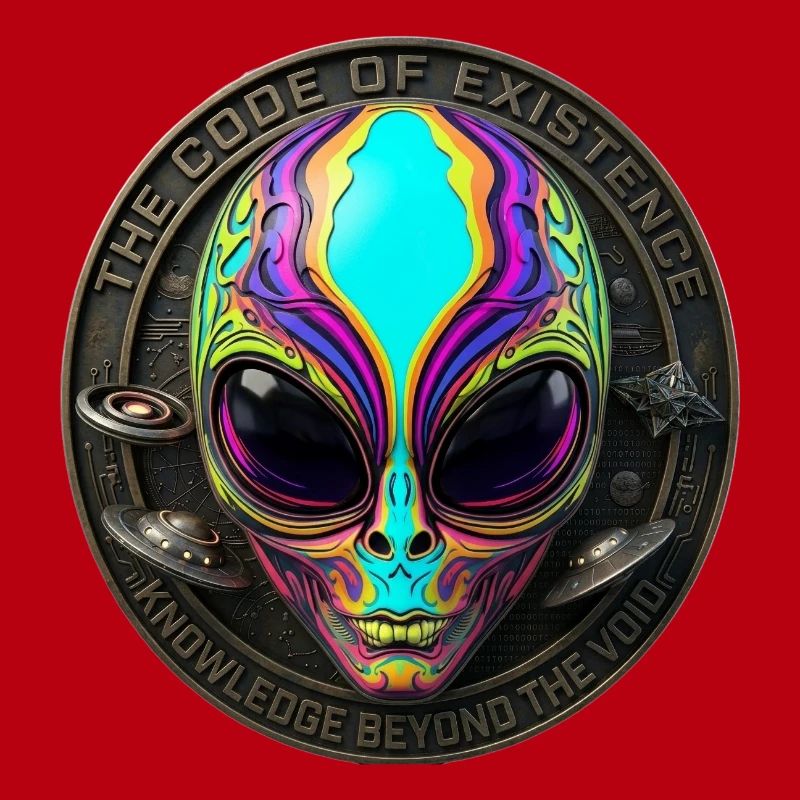 The Code of Existence Alien Sci-Fi Art