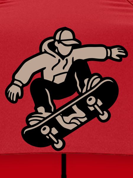 Skateboarder Trick Illustration