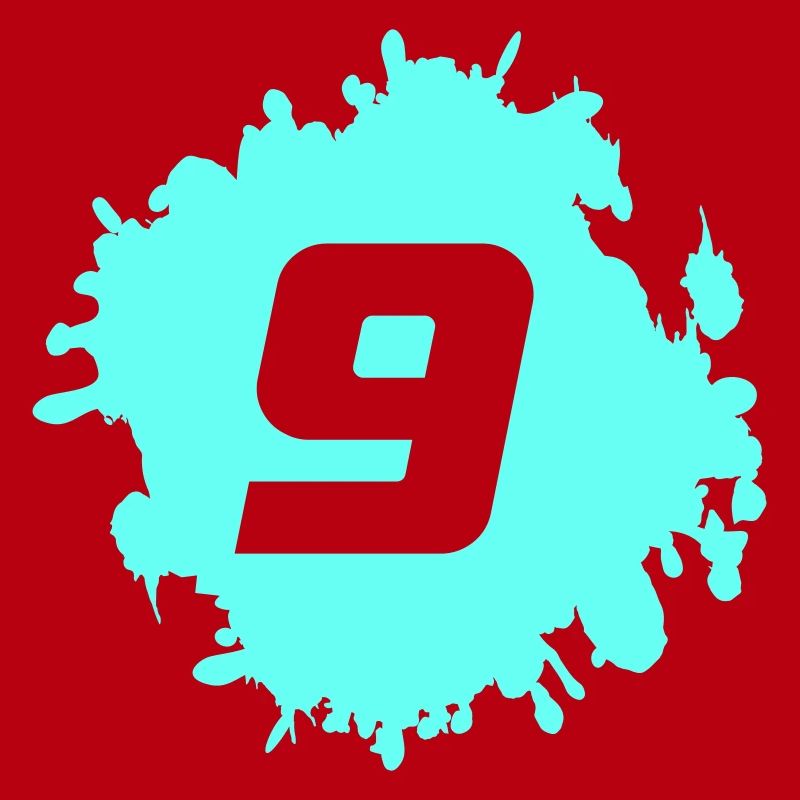 Neuf graphiques Cyan Splash