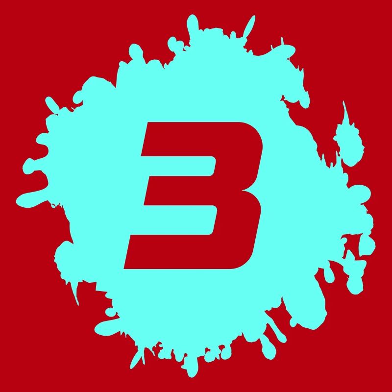 3 Neon Farbklecks Logo
