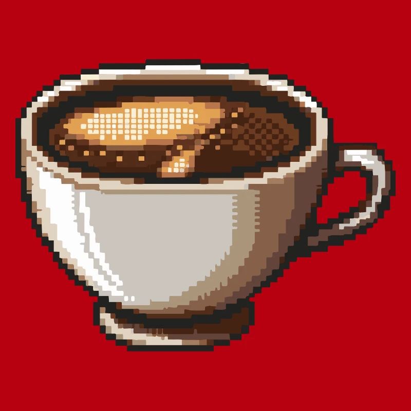 PixelKaffee Kaffeetasse Kunst
