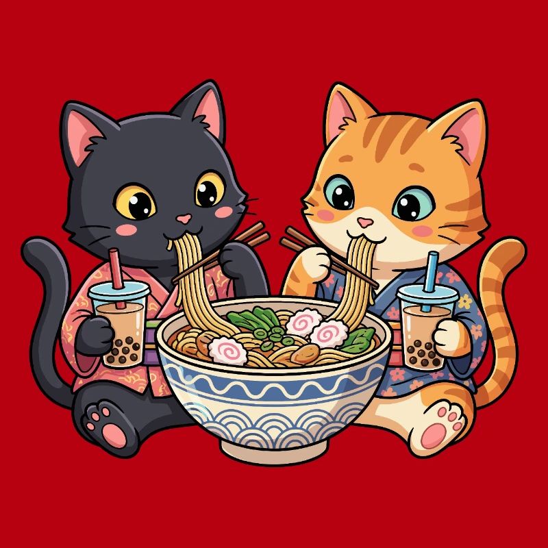 Cats Ramen Bubble Tea