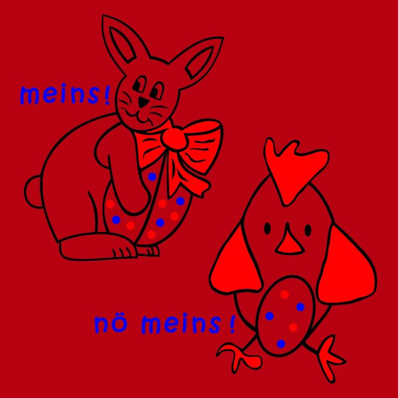Bunny and chicken with easter egg
