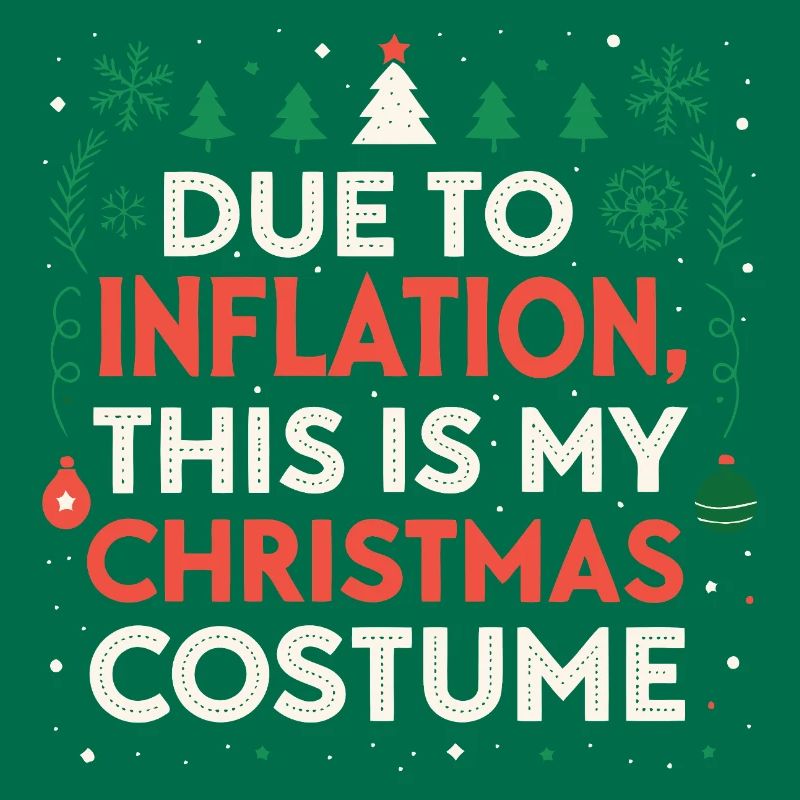 Weihnachtskostüm angesichts der Inflation