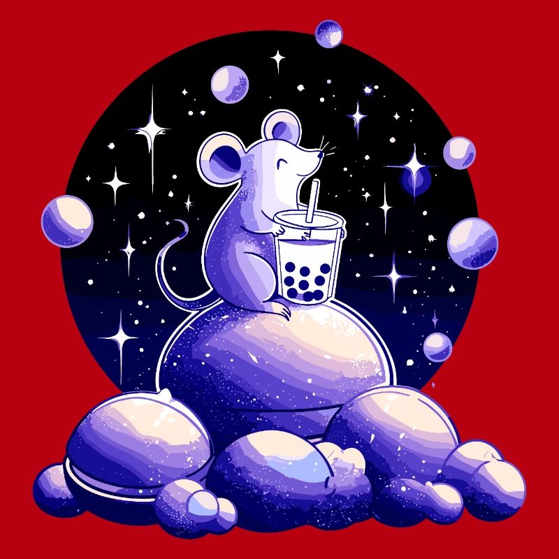 Moon Dreams Mouse with Bubble Tea
