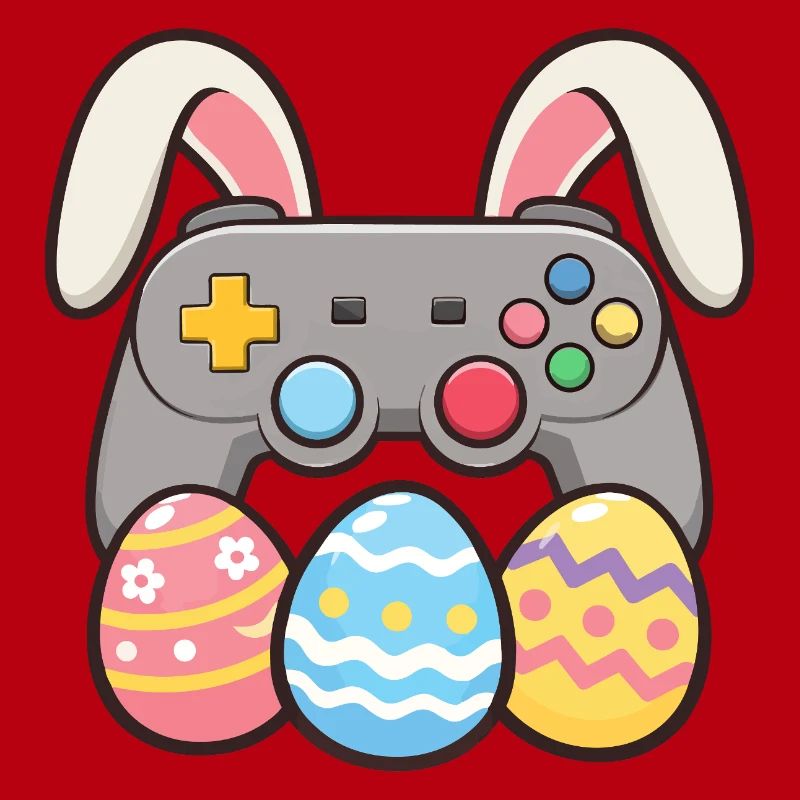 Bunny Gaming Controller Easter Gamer Fun