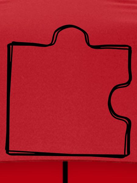 Puzzleteil handgezeichnet