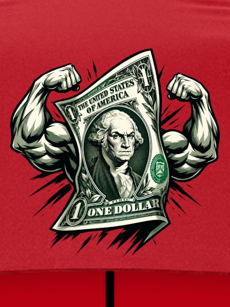 Starker Dollar Bill Muskel-Hustle