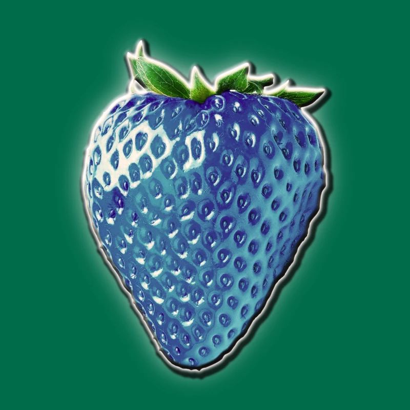 Blaue Erdbeere
