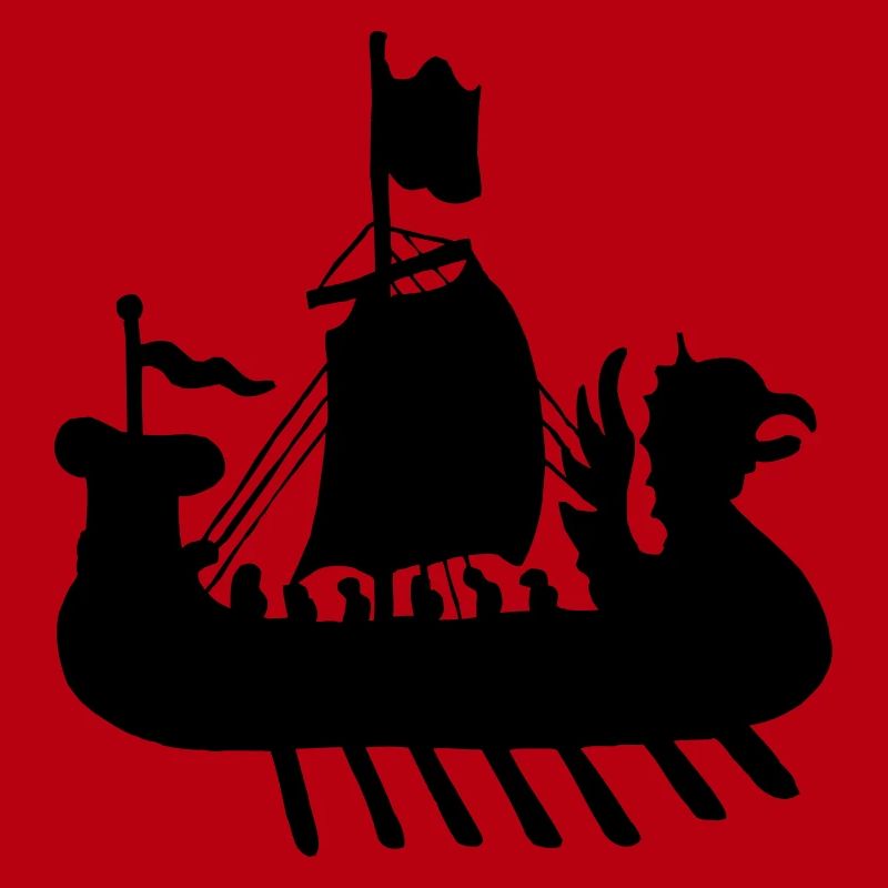 Wikingerboot Schiff Schattenbild