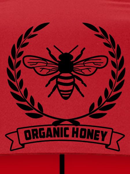 Bees in laurel wreath