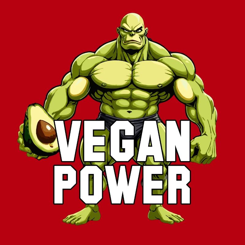 Cadeau de muscles de superaliments d’avocat végétalien