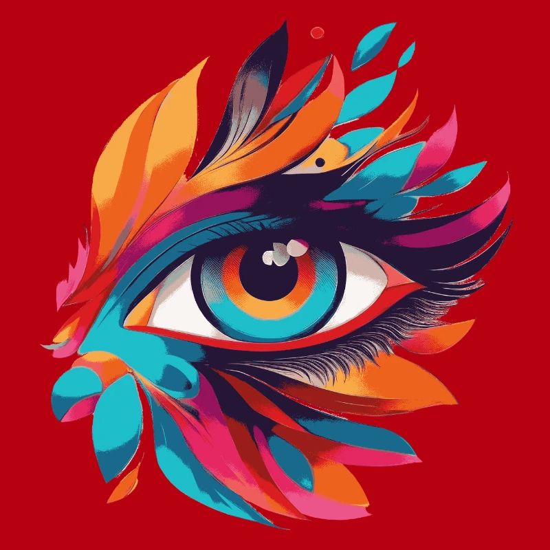 Color Eye Leaf Fire Pattern