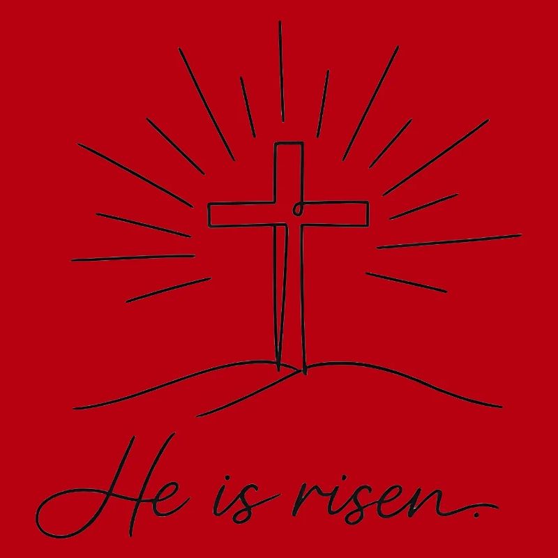 Crucifix He is Risen Easter Jesus