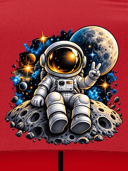 Astronaut auf Mondstein