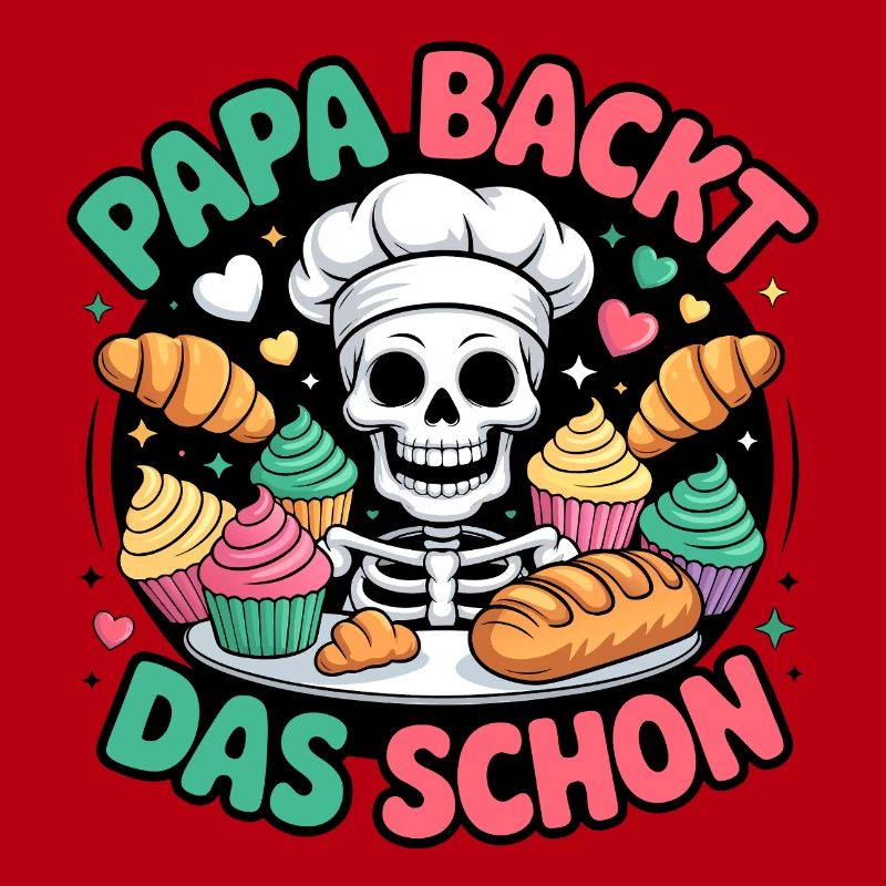 Dad bakes it nicely