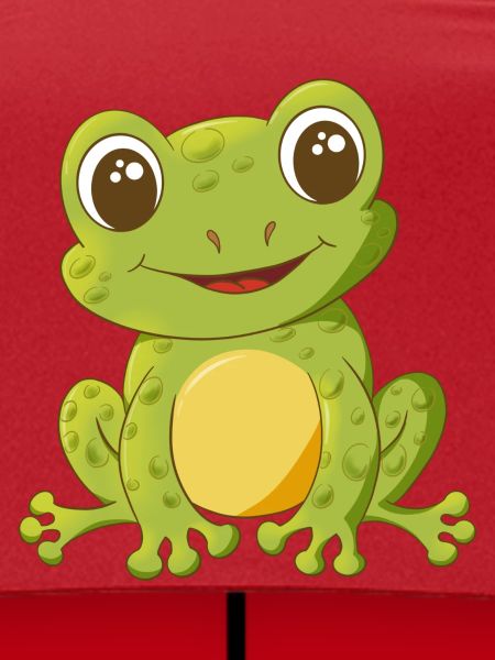 niedlich lächelnder Comic Frosch