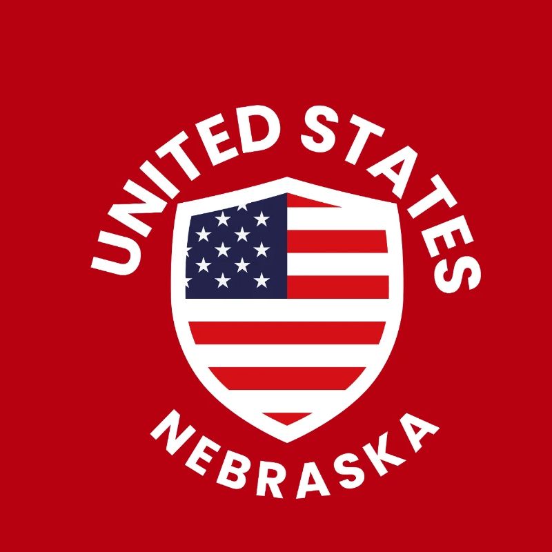 Nebraska Flag Shield Patch