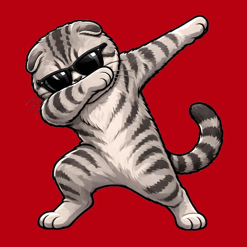 Dabbing Scottish Fold